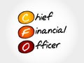 CFO - Chief Financial Officer Royalty Free Stock Photo