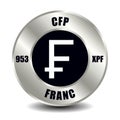 CFP franc XPF Royalty Free Stock Photo