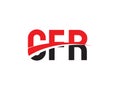 CFR Letter Initial Logo Design Vector Illustration Royalty Free Stock Photo
