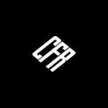 CFR letter logo design on black background Royalty Free Stock Photo