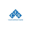 CFR letter logo design on BLACK background. CFR creative initials letter logo concept. CFR letter design.CFR letter logo design on Royalty Free Stock Photo