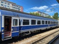 CFR 10-90 A10 wagon, IR 1691 Bucuresti Nord - Timisoara Nord Royalty Free Stock Photo