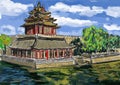 Cg painting Forbidden City