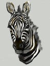 Cg painting zebra head