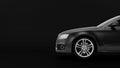 CG render of generic luxury coupe car Royalty Free Stock Photo