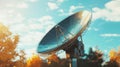 cgi realistically styled animated tech satellite dish Royalty Free Stock Photo