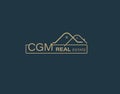 CGM Real Estate and Consultants Logo Design Vectors images. Luxury Real Estate Logo Design