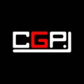 CGP letter logo creative design with vector graphic, CGP