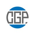 CGP letter logo design on white background. CGP creative initials circle logo concept.