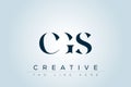 CGS abstract letter logo Royalty Free Stock Photo