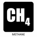CH4 Methane formula icon Royalty Free Stock Photo