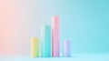 ch pastel style bar chart of scanning radar Royalty Free Stock Photo