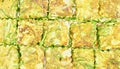 Cha-om khai or acacia omelette texture Royalty Free Stock Photo