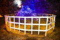 Chaaghi mountain monument inside Khewra mine Royalty Free Stock Photo