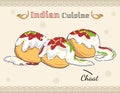 Chaat or Dahi Puri common Indian Street Food