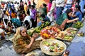 Chaat pujo at kolkata west bengal india.