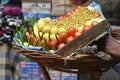 Chaat snack food in Old Delhi