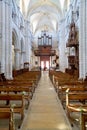 Chablis Burgundy France. Collegiale Saint Martin church