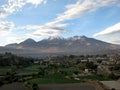 Chachani volcano above Arequipa, Peru