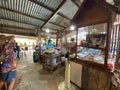 Chachoengsao, Thailand, Local duck noodle shop. Chef, cook is cooking noodles