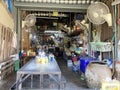 Chachoengsao, Thailand, Local duck noodle shop. Chef, cook is cooking noodles