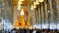 Chachoengseo, Thailand-February 3, 2019:Buddha statue at Wat Veerachote