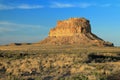 Morning Light on Fajada Butte at the Entrance to Chaco Canyon, Chaco Culture National Historical Park, New Mexico, USA Royalty Free Stock Photo