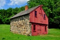 Chadds Ford, PA: Barn at Gideon Gilpin House Royalty Free Stock Photo