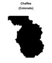 Chaffee outline map Royalty Free Stock Photo