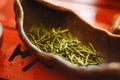 Chahe with green tea Royalty Free Stock Photo