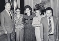 Chaim Herzog, Ida Nudel, Ora Herzog, Ilana Fridman & Lev Arie Fridman in Jerusalem in 1987