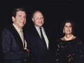 Chaim Topol and Aura Namir in Tel Aviv, Israel in 1987 Royalty Free Stock Photo