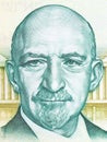 Chaim Weizmann portrait from Israeli money Royalty Free Stock Photo