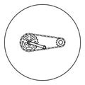 Chain bicycle link bike motorcycle two element crankset cogwheel sprocket crank length with gear for bicycle cassette system bike