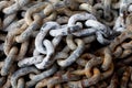 Chain with big shackles Royalty Free Stock Photo