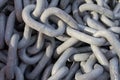 Chain with big shackles Royalty Free Stock Photo