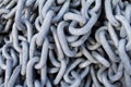 Chain with big shackles Royalty Free Stock Photo
