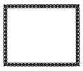 Chain Border Is Very Simple And Dark Pattern Vintage Engraving