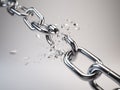 Chain breaking Royalty Free Stock Photo