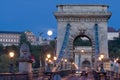 Chain Bridge and Buda Castle , Budapest, Hungary