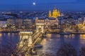 Chain Bridge Budapest Royalty Free Stock Photo