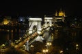 Chain bridge in Budapest Royalty Free Stock Photo