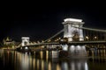 Chain bridge in Budapest Royalty Free Stock Photo