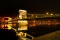 Chain Bridge in Budapest, Hungary Royalty Free Stock Photo