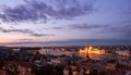 The Chain Bridge, Budapest, Hungary. Royalty Free Stock Photo