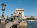 Chain Bridge, Budapest, Hungary Royalty Free Stock Photo