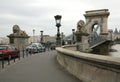 Chain Bridge in Budapest Royalty Free Stock Photo