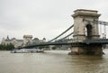 Chain Bridge in Budapest Royalty Free Stock Photo