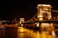 Chain Bridge Danube River St Stephens Cathedral Budapest Hungary Royalty Free Stock Photo