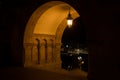 Chain bridge from the Fisherman`s Bastion at night, Budapest, Hungary Royalty Free Stock Photo